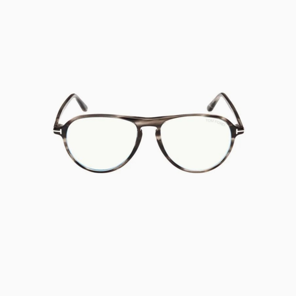 Tom Ford Gray Aviator Glasses (Blue Light) TF5869-B (New) Unisex
